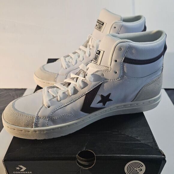 Size 10 Mens - Converse A08644C Pro Blaze Classic Mid White /New / Imperfect Box - Picture 3 of 13